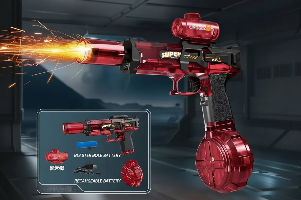 RapidSplash™ Electric Burst Water Gun — Continuous Firing • Rechargeable • 360° Summer Blaster