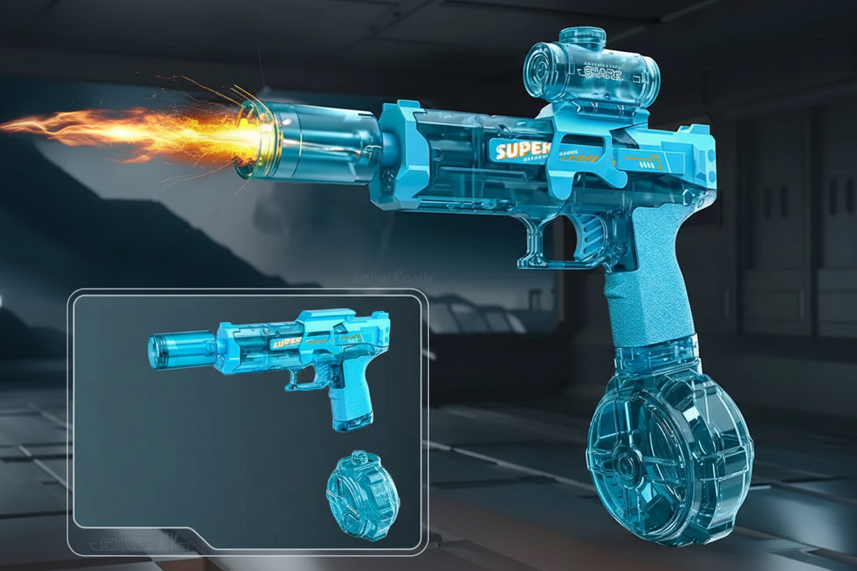 RapidSplash™ Electric Burst Water Gun — Continuous Firing • Rechargeable • 360° Summer Blaster