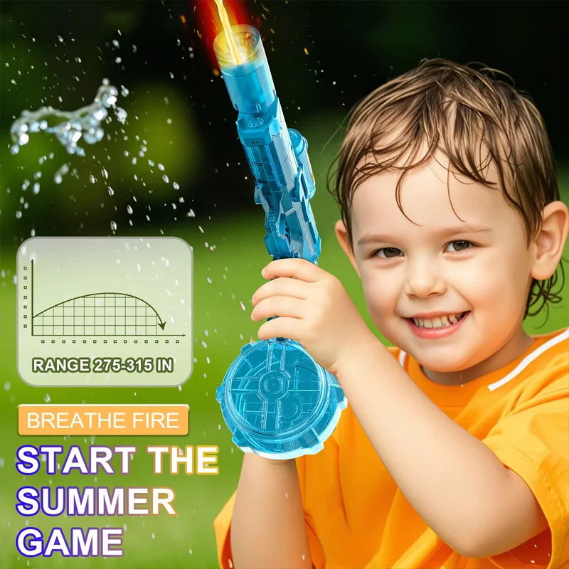 RapidSplash™ Electric Burst Water Gun — Continuous Firing • Rechargeable • 360° Summer Blaster